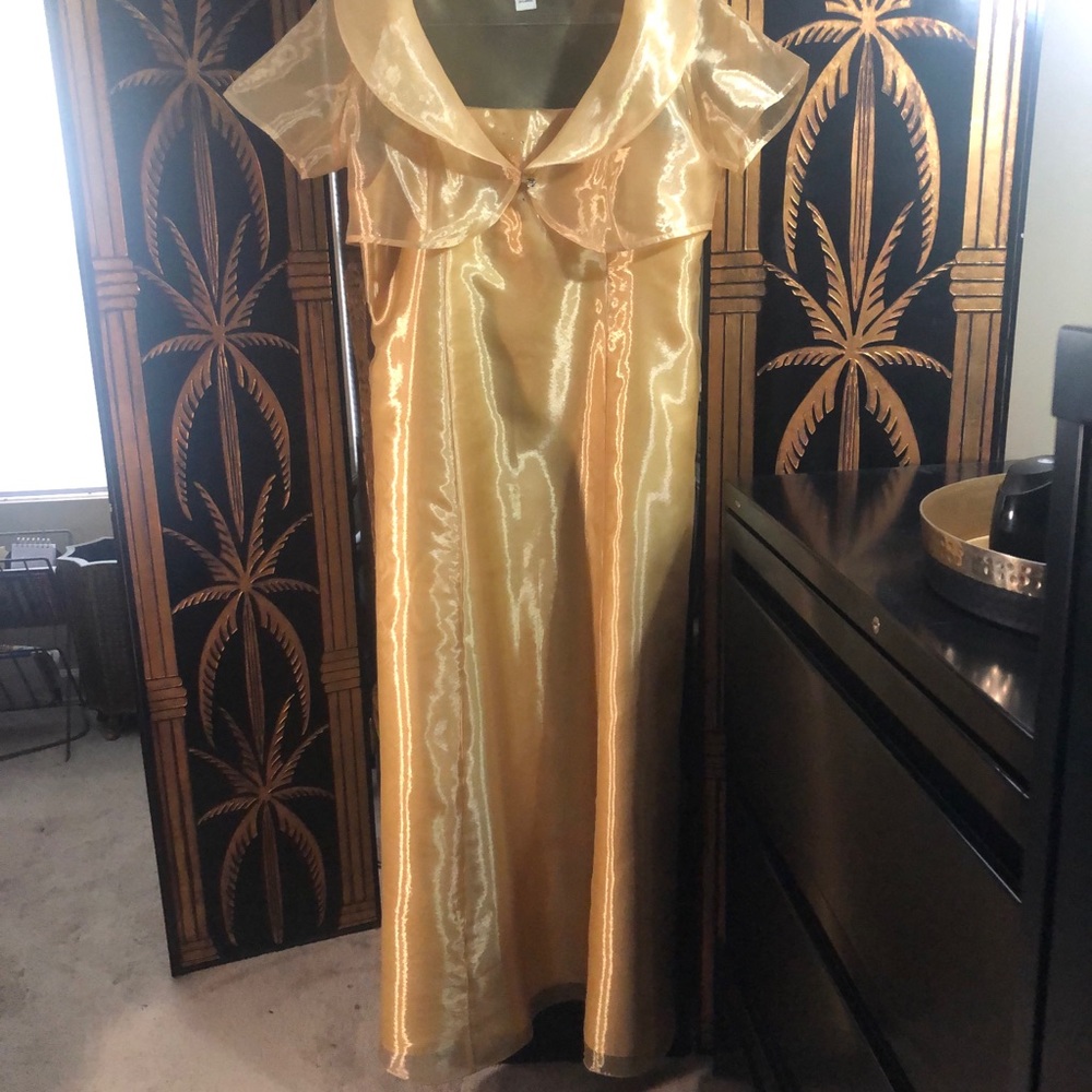 Parco Gold Two Piece Evening Gown- Size 2X